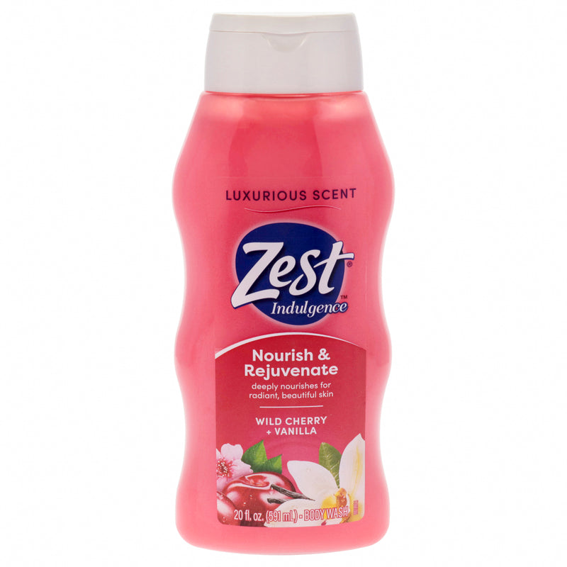 Zest Nourish and Rejuvenate Body Wash - Wild Cherry and Vanilla by Zest for Women - 20 oz Body Wash