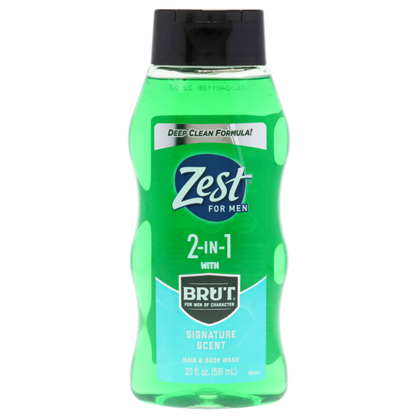 Zest 2-in-1 Hair and Body Wash - Signature Scent by Zest for Men - 20 oz Body Wash