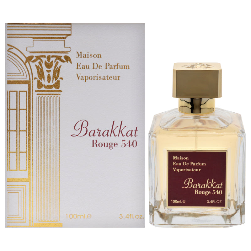 Maison Alhambra Barakkat Rouge 540 by Maison Alhambra for Women - 3.4 oz EDP Spray