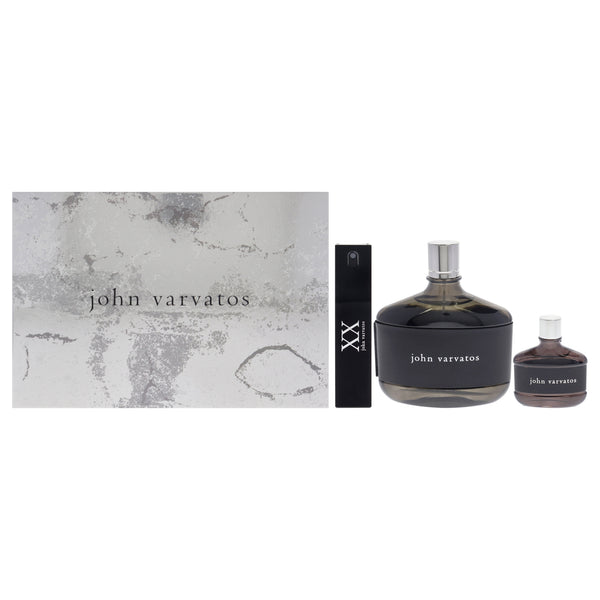 John Varvatos Heritage by John Varvatos for Men - 3 Pc Gift Set 4.2oz Heritage EDT Spray, 0.57oz XX EDT Spray, 0.5oz Heritage EDT Spray