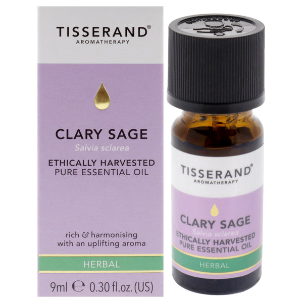 Tisserand Ethically Harvested Pure Essential Oil - Clary Sage by Tisserand for Unisex - 0.30 oz Oil