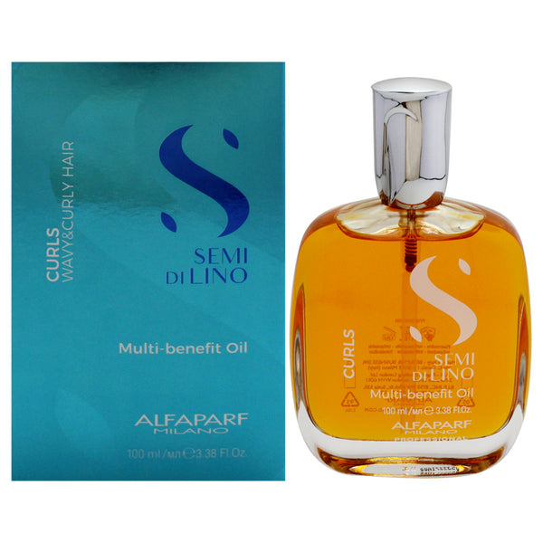 Alfaparf Milano Semi Di Lino Curls Multi-Benefit Oil by Alfaparf Milano for Unisex - 3.38 oz Oil