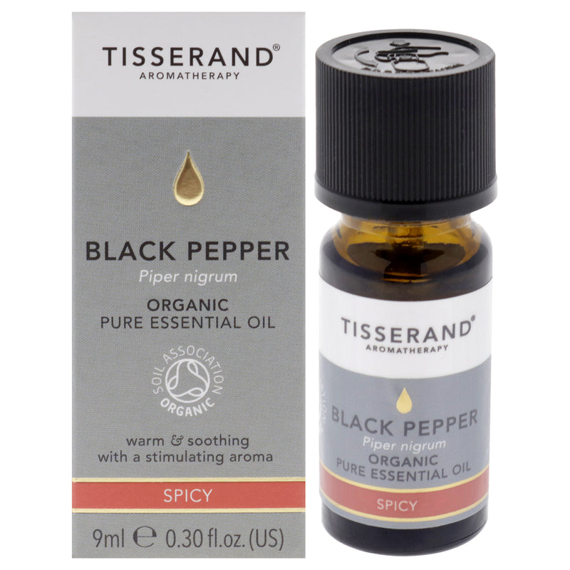 Tisserand Organic Pure Essential Oil - Black Pepper by Tisserand for Unisex - 0.30 oz Oil