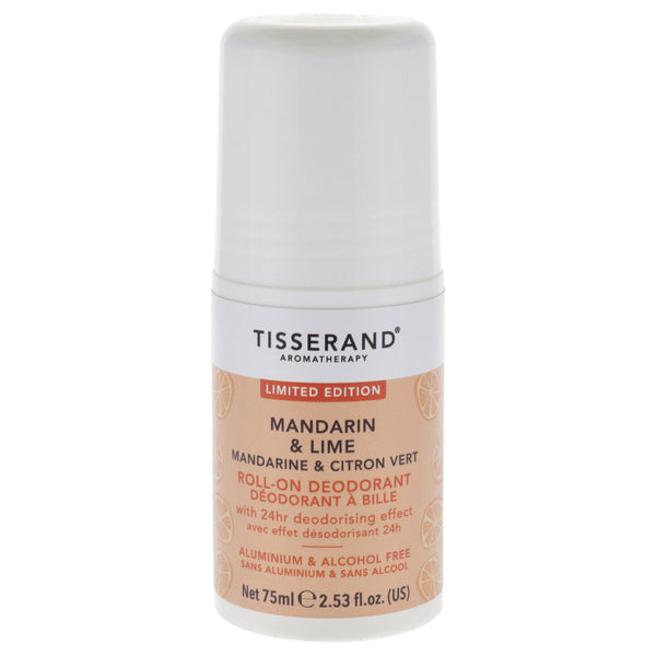 Tisserand Roll-On Deodorant - Mandarin and Lime by Tisserand for Unisex - 2.53 oz Deodorant Roll-On