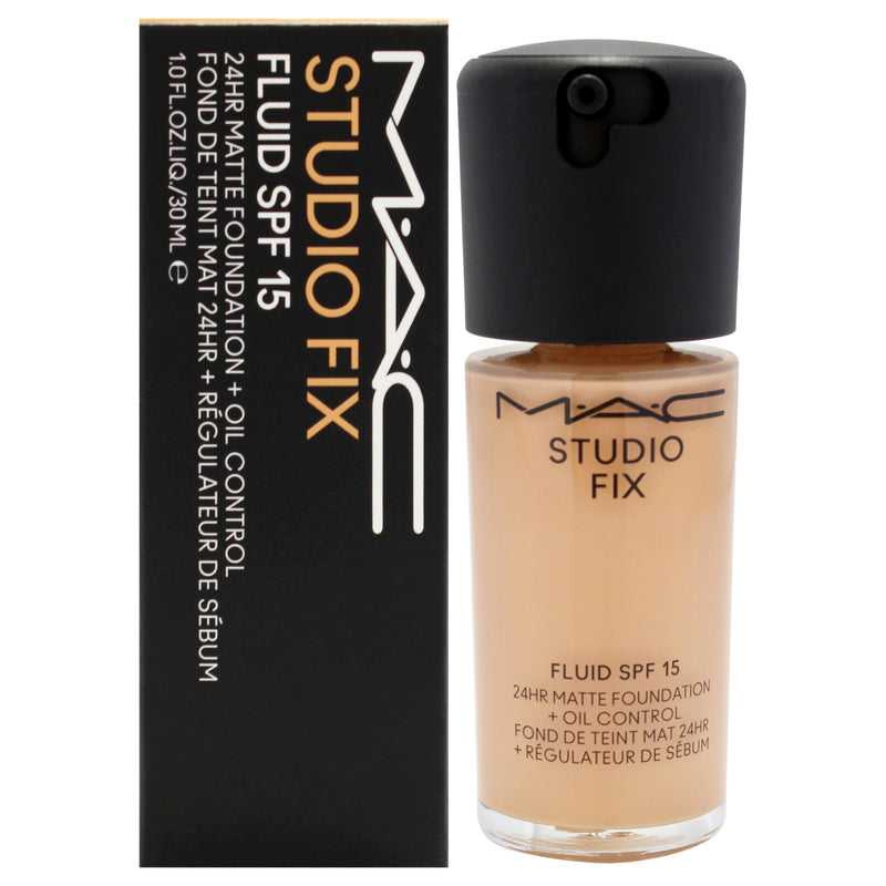 MAC Studio Fix Fluid SPF 15 24Hr Matte Foundation Plus Oil Control - NC35 by MAC for Women - 1 oz Foundation