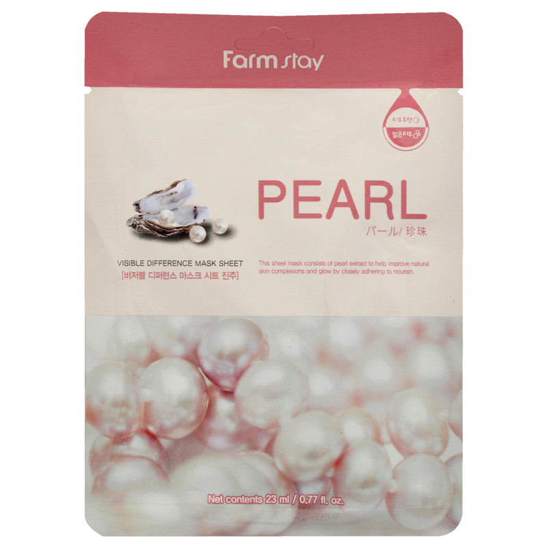 Visible Different Mask Sheet Pearl by FarmStay for Women - 1 Pc Mask