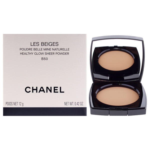 Les Beiges Healthy Glow Sheer Powder - B50 Dark-Medium With Neutral Undertone by Chanel for Women - 0.42 oz Powder