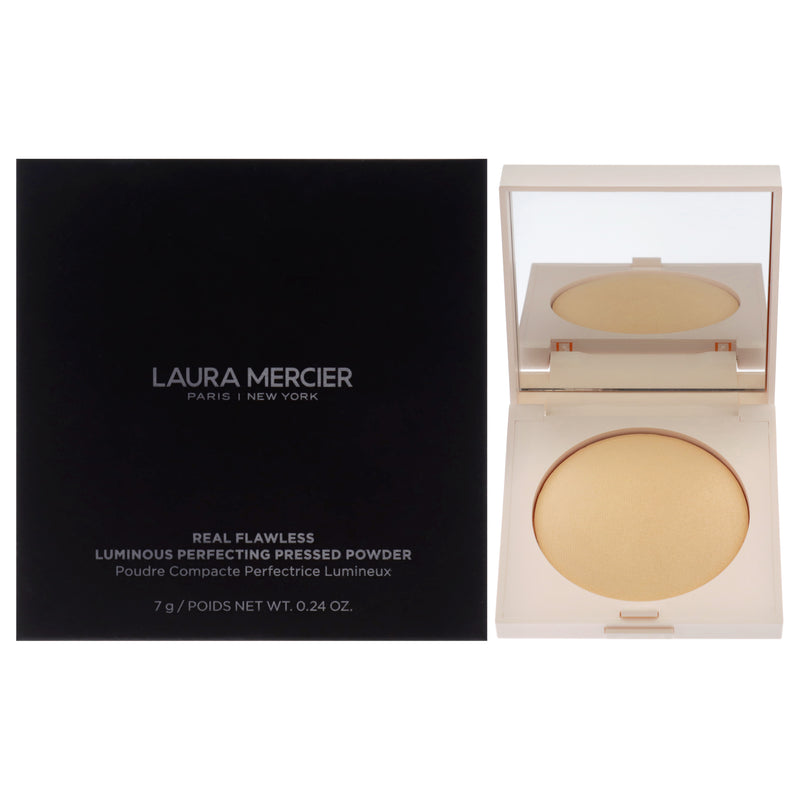 Laura Mercier Real Flawless Luminous Perfecting Pressed Powder - Translucent Honey by Laura Mercier for Women - 0.23 oz Powder