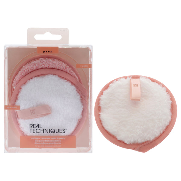 Real Techniques Makeup Remover Pads Reusable Plus Dual-Sided by Real Techniques for Women - 2 Pc Pads