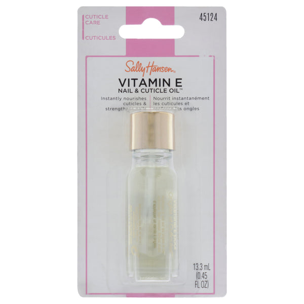 Sally Hansen Vitamin E Nail and Cuticle Oil by Sally Hansen for Women - 0.45 oz Oil