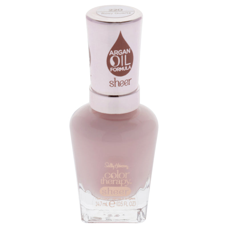 Sally Hansen Color Therapy Nail Polish - 220 Rosy Quartz by Sally Hansen for Women - 0.5 oz Nail Polish