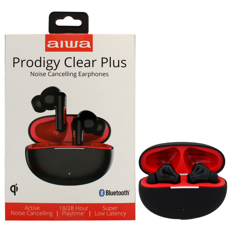 Aiwa Aiwa Audio Prodigy Clear Plus Noise Cancelling Earphones - Black by Aiwa for Unisex - 1 Pc Earphones