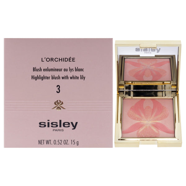 Sisley LOrchidee Highlighter Blush With White Lily - 3 Corail by Sisley for Women - 0.52 oz Makeup