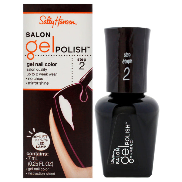 Sally Hansen Salon Gel Polish - 260 Pat On The Black by Sally Hansen for Women - 0.25 oz Nail Polish