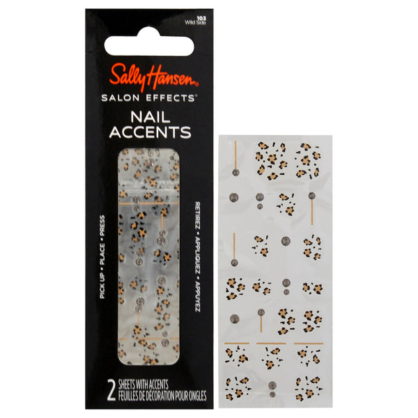 Sally Hansen Salon Effects Nail Accents - 103 Wild Side by Sally Hansen for Women - 40 Pc Sticker