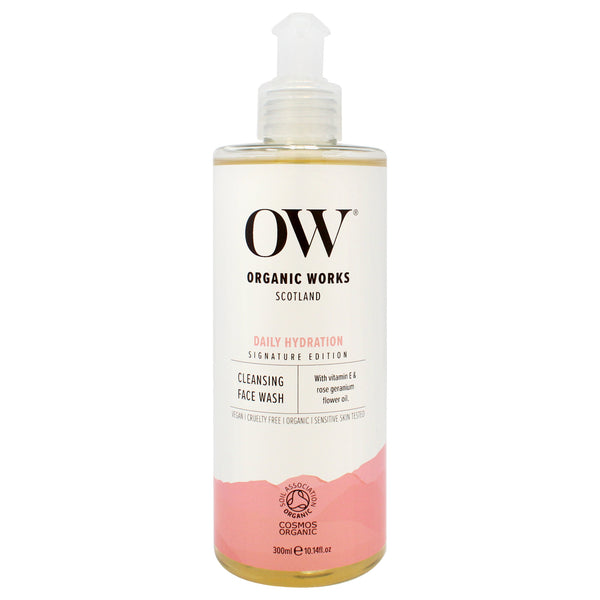 Organic Works Daily Hydration Cleansing Face Wash by Organic Works for Unisex - 10.14 oz Face Wash