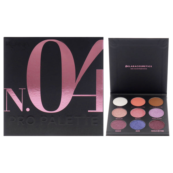 Pro Eyeshadow Palette - N.04 by Klara for Women - 0.38 oz Eye Shadow