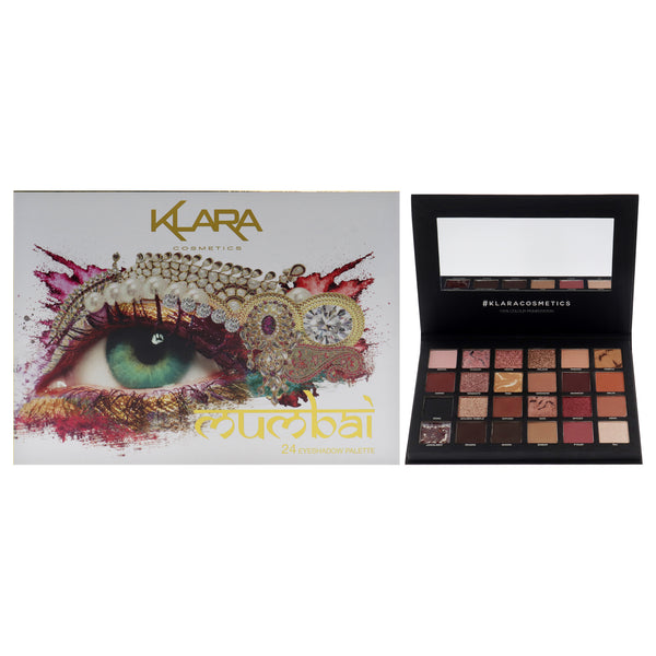 24 Eyeshadow Palette - Mumbai by Klara for Women - 1.68 oz Eye Shadow