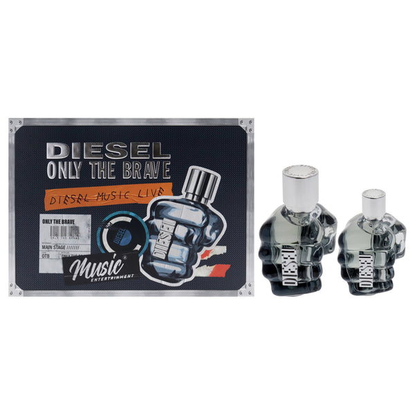 Diesel Only The Brave by Diesel for Men - 2 Pc Gift Set 4.2oz EDT Spray, 1.1oz EDT Spray