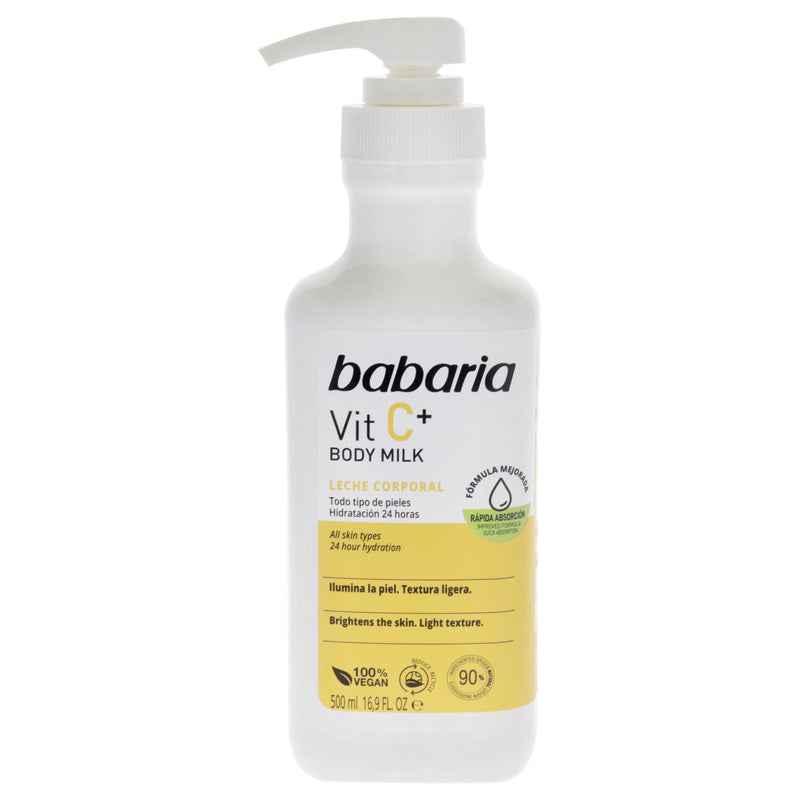 Babaria Vitamin C Plus Body Milk by Babaria for Unisex - 16.9 oz Body Milk