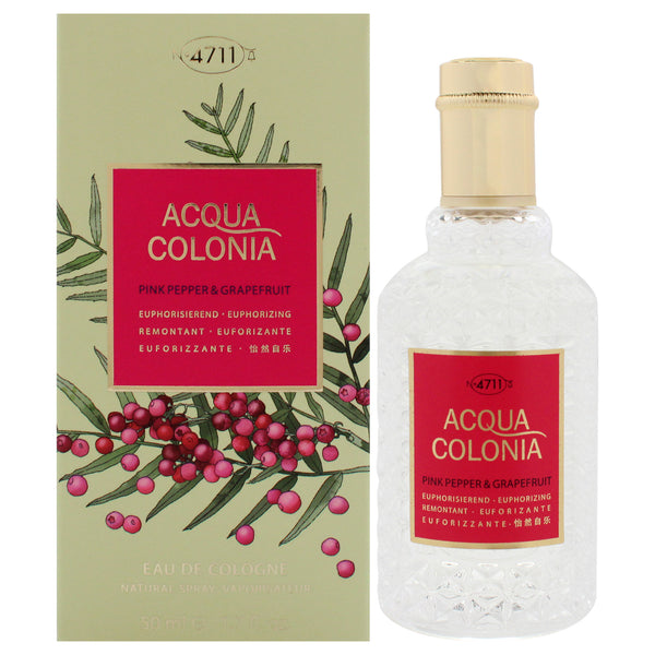 Muelhens 4711 Acqua Colonia Pink Pepper and Grapefruit by Muelhens for Unisex - 1.7 oz EDC Spray