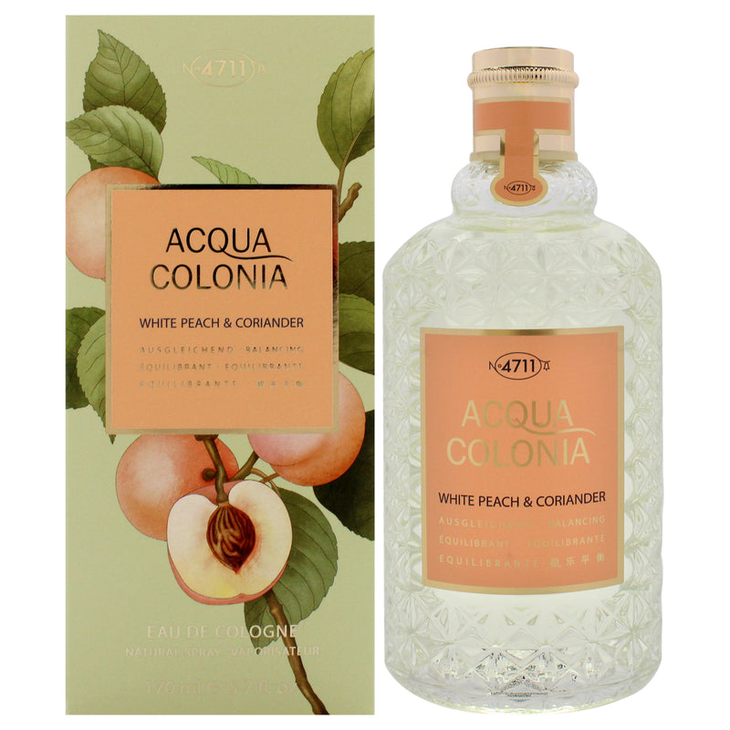 Muelhens 4711 Acqua Colonia White Peach and Coriander by Muelhens for Unisex - 5.7 oz EDC Spray