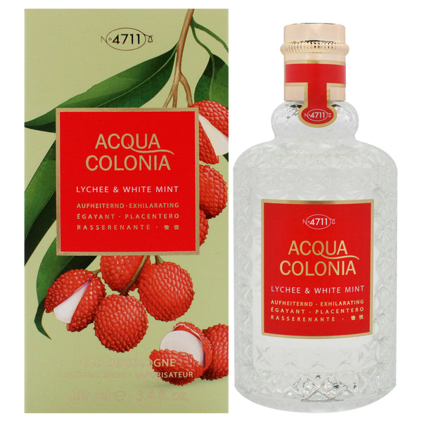 Muelhens 4711 Acqua Colonia Lychee and White Mint by Muelhens for Unisex - 3.4 oz EDC Spray