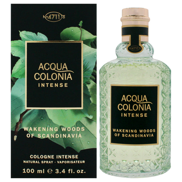 Muelhens 4711 Acqua Colonia Intense Wakening Woods Of Scandinavia by Muelhens for Unisex - 3.4 oz EDC Spray