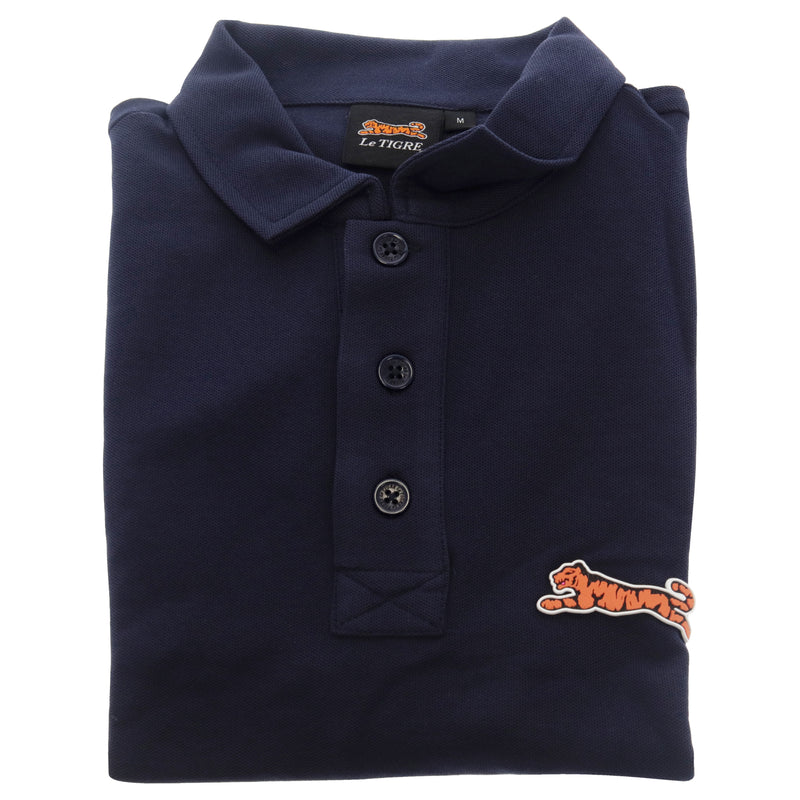 Le Tigre Classic Cotton Polo Shirt - Navy by Le Tigre for Men - 1 Pc Shirt (M)