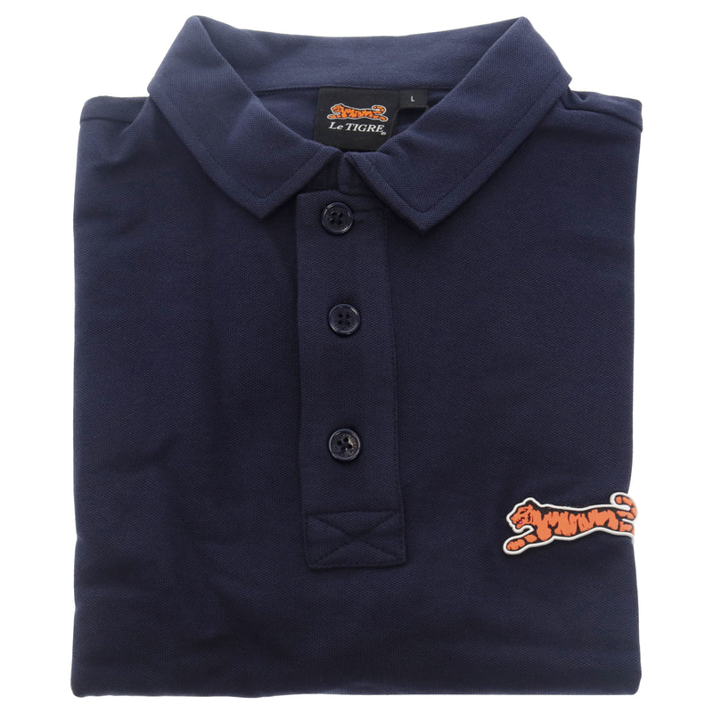 Le Tigre Classic Cotton Polo Shirt - Navy by Le Tigre for Men - 1 Pc Shirt (L)