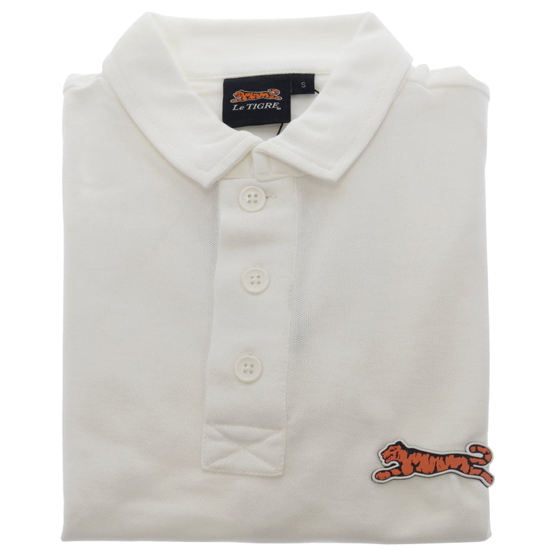 Le Tigre Classic Cotton Polo Shirt - White by Le Tigre for Men - 1 Pc Shirt (S)