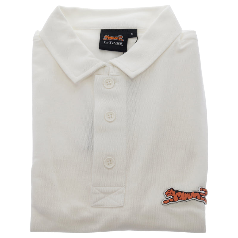 Le Tigre Classic Cotton Polo Shirt - White by Le Tigre for Men - 1 Pc Shirt (M)