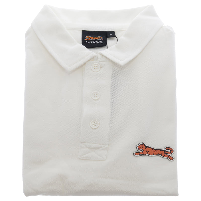 Le Tigre Classic Cotton Polo Shirt - White by Le Tigre for Men - 1 Pc Shirt (XL)