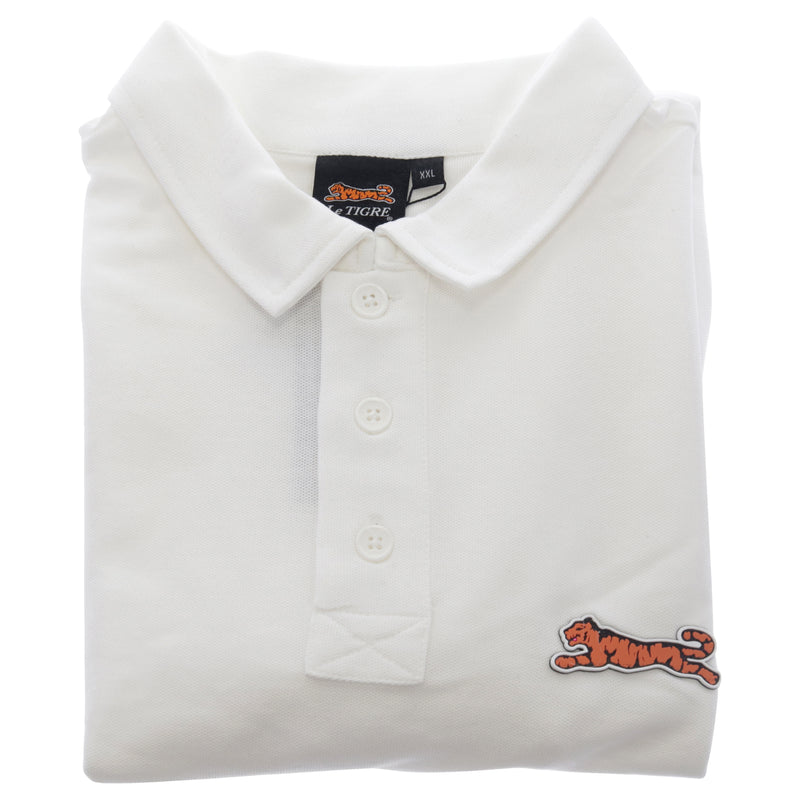 Le Tigre Classic Cotton Polo Shirt - White by Le Tigre for Men - 1 Pc Shirt (XXL)