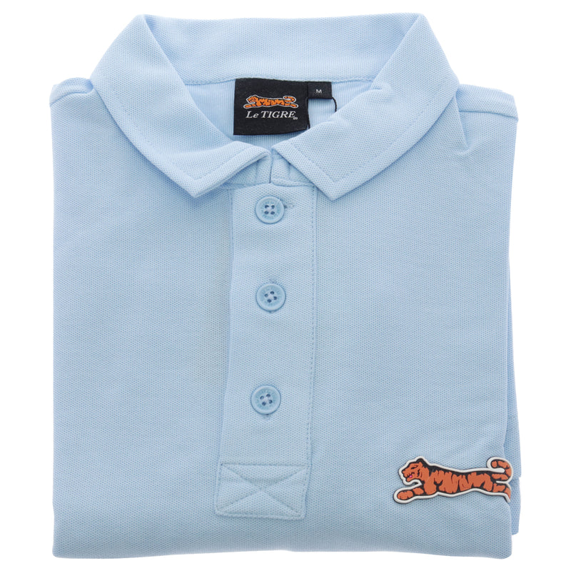 Le Tigre Classic Cotton Polo Shirt - Sky Blue by Le Tigre for Men - 1 Pc Shirt (M)