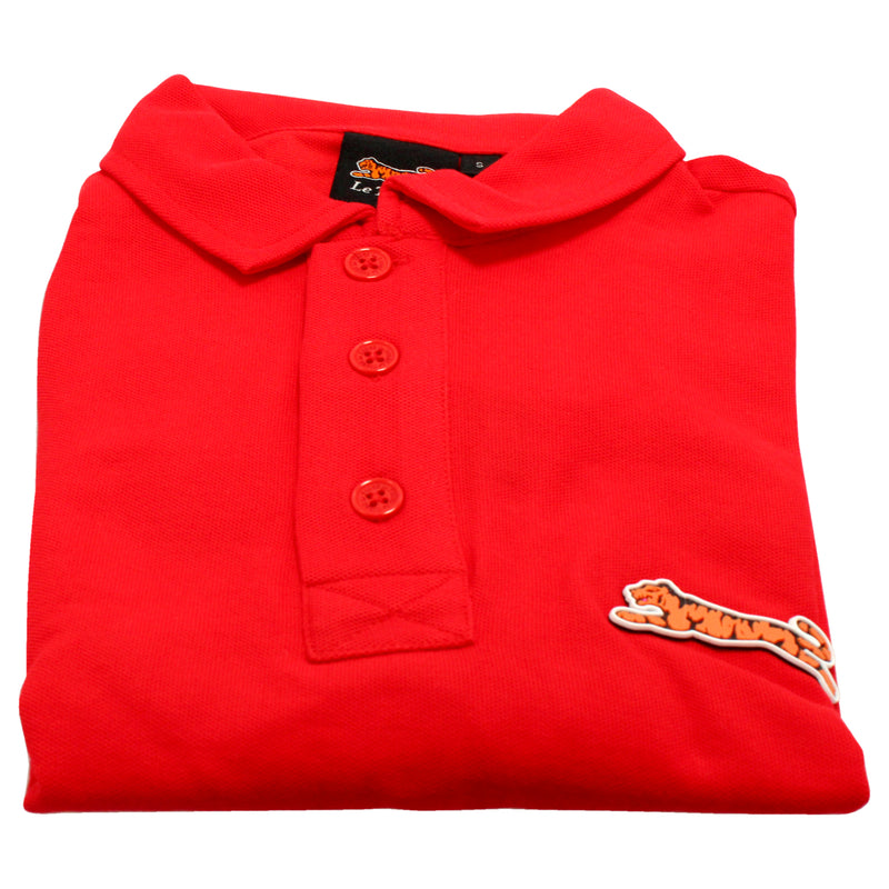 Classic Cotton Polo Shirt - Red by Le Tigre for Men - 1 Pc Shirt (S)