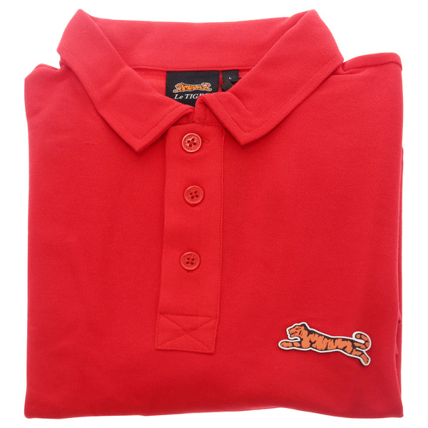 Le Tigre Classic Cotton Polo Shirt - Red by Le Tigre for Men - 1 Pc Shirt (L)