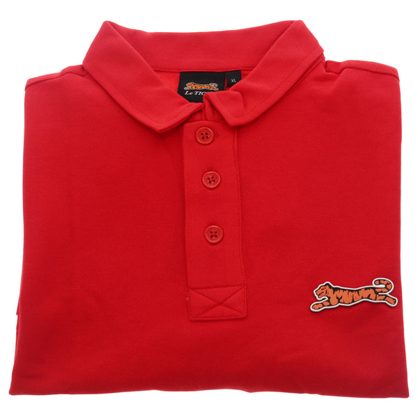 Le Tigre Classic Cotton Polo Shirt - Red by Le Tigre for Men - 1 Pc Shirt (XL)