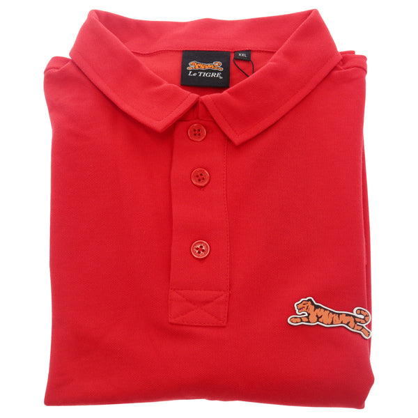 Le Tigre Classic Cotton Polo Shirt - Red by Le Tigre for Men - 1 Pc Shirt (XXL)