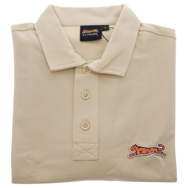 Le Tigre Classic Cotton Polo Shirt - Beige by Le Tigre for Men - 1 Pc Shirt (M)