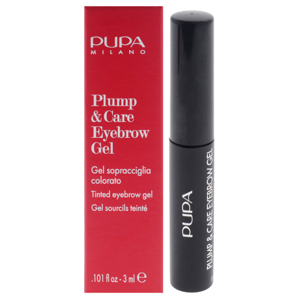 Plump and Care Eyebrow Gel - 003 Dark Brown by Pupa Milano for Women - 0.101 oz Eyebrow Gel