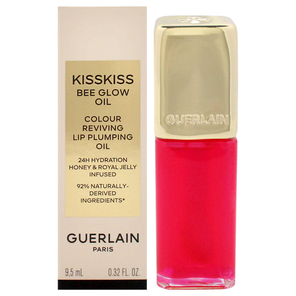 Kiss Kiss Bee Glow Oil - 458 Pop Rose Glow by Guerlain for Women - 0.32 oz Lip Oil