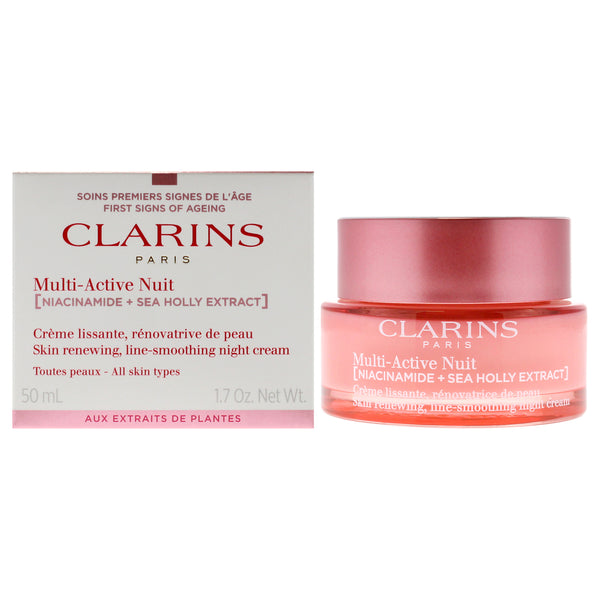 Clarins Multi Active Night Cream - All Skin Types by Clarins for Women - 1.7 oz Cream