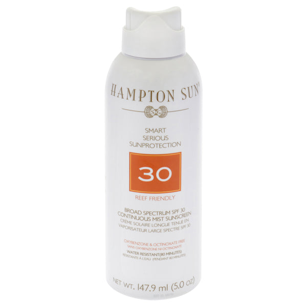 Hampton Sun Continuous Mist Sunscreen SPF 30 by Hampton Sun for Unisex - 5 oz Sunscreen