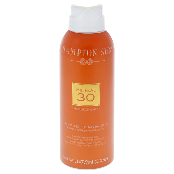 Hampton Sun Mineral Plus Hyaluronic Acid SPF 30 by Hampton Sun for Unisex - 5 oz Sunscreen