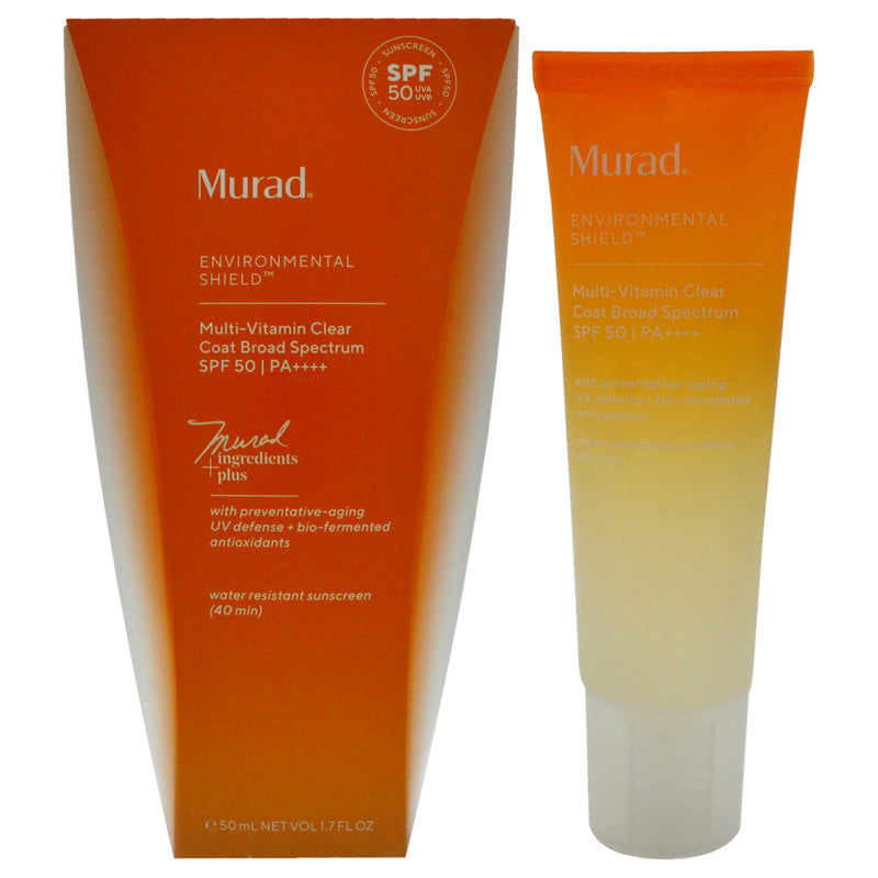 Multi-Vitamin Clear Coat SPF 50 Sunscreen by Murad for Unisex - 1.7 oz Sunscreen