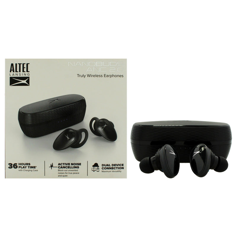 NanoBuds ANC 2.0 Headphones - Black by Altec Lansing for Unisex - 1 Pc Headphones