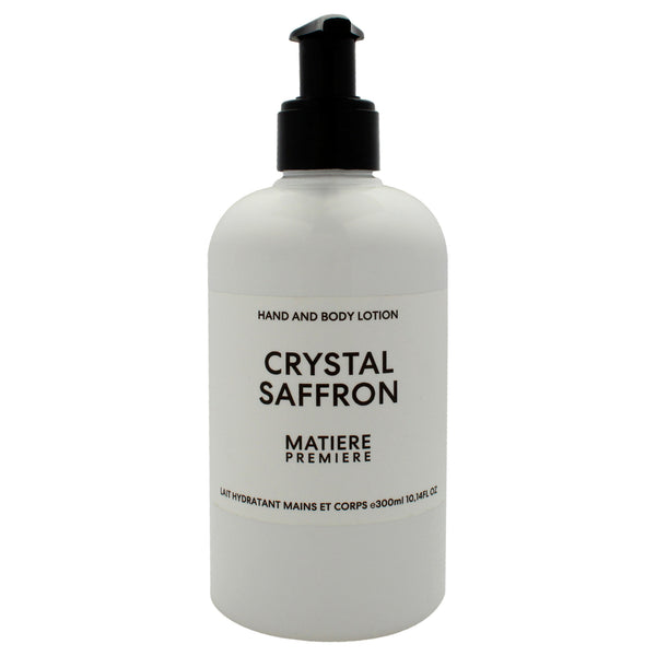 Matiere Premiere Hand and Body Lotion - Crystal Saffron by Matiere Premiere for Unisex - 10.14 oz Body Lotion