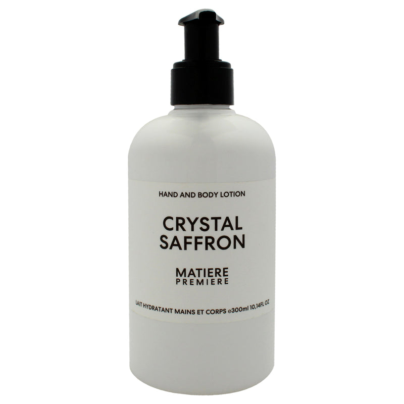 Matiere Premiere Hand and Body Lotion - Crystal Saffron by Matiere Premiere for Unisex - 10.14 oz Body Lotion