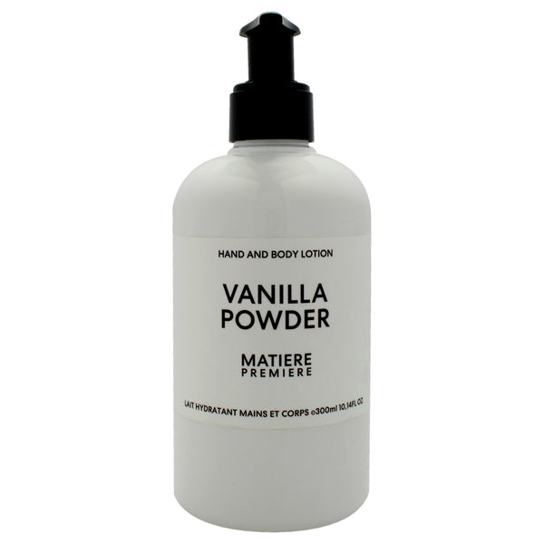 Matiere Premiere Hand and Body Lotion - Vanilla Powder by Matiere Premiere for Unisex - 10.14 oz Body Lotion